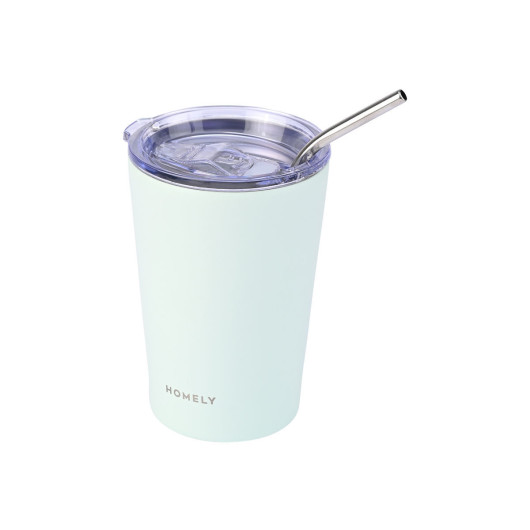 COFFEE MUG ΘΕΡΜΟΣ+ ΑΝΟΞΕΙΔΩΤΟ ΚΑΛΑΜΑΚΙ