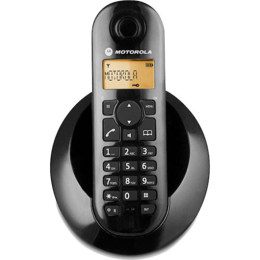 ΑΣΥΡΜΑΤΟ ΤΗΛΕΦΩΝΟ MOTOROLA ΜΑΥΡΟ με ΑΝΟΙΚΤΗ ΑΚΡΟΑΣΗ