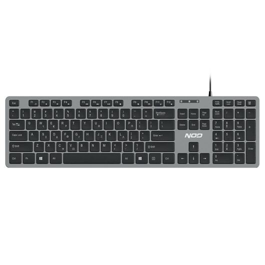 NOD CORPORATEWired keyboard with low profile keys and Greek layout