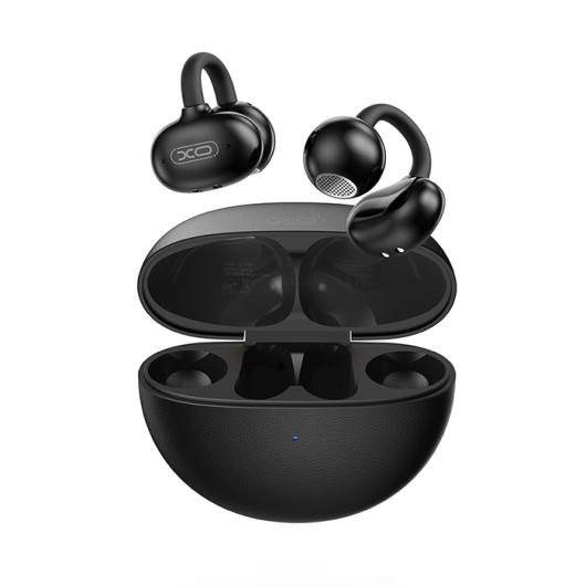 XO G46Open-ear Bluetooth earphones, in black color