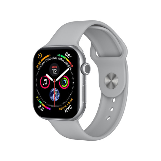 XO W11 PRO SILVER COLORSmartwatch with 2.04" AMOLED display in silver color