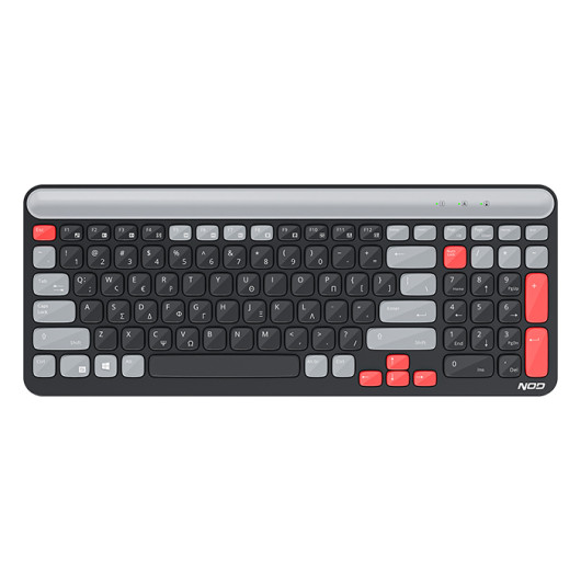 NOD REBELWireless keyboard with low profile keys and Greek layout